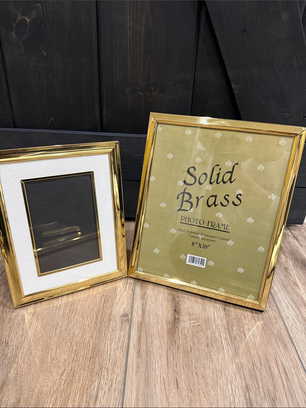 Solid Brass Photo Frames 8x10 and matted to 5x7